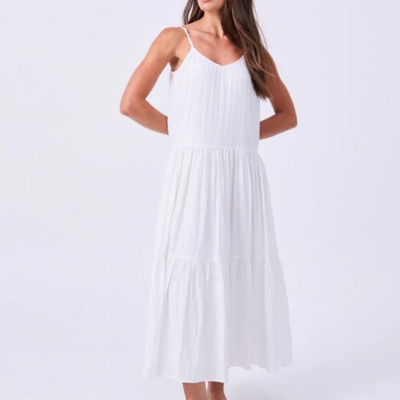 Dharma Bums Yoga Solstice Dress White Size US Women 16/XL New With Tags - Picture 1 of 11
